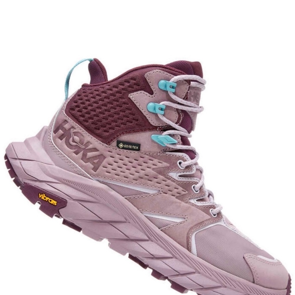 Hoka Women's Pink and Maroon Sneakers